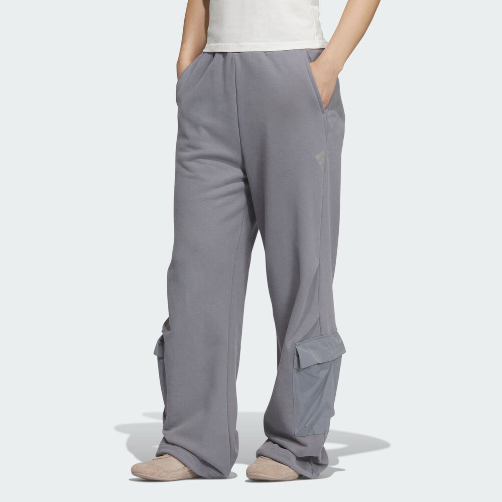 adidas阿迪达斯女子FOS运动休闲针织侧口袋直筒长裤KS0074