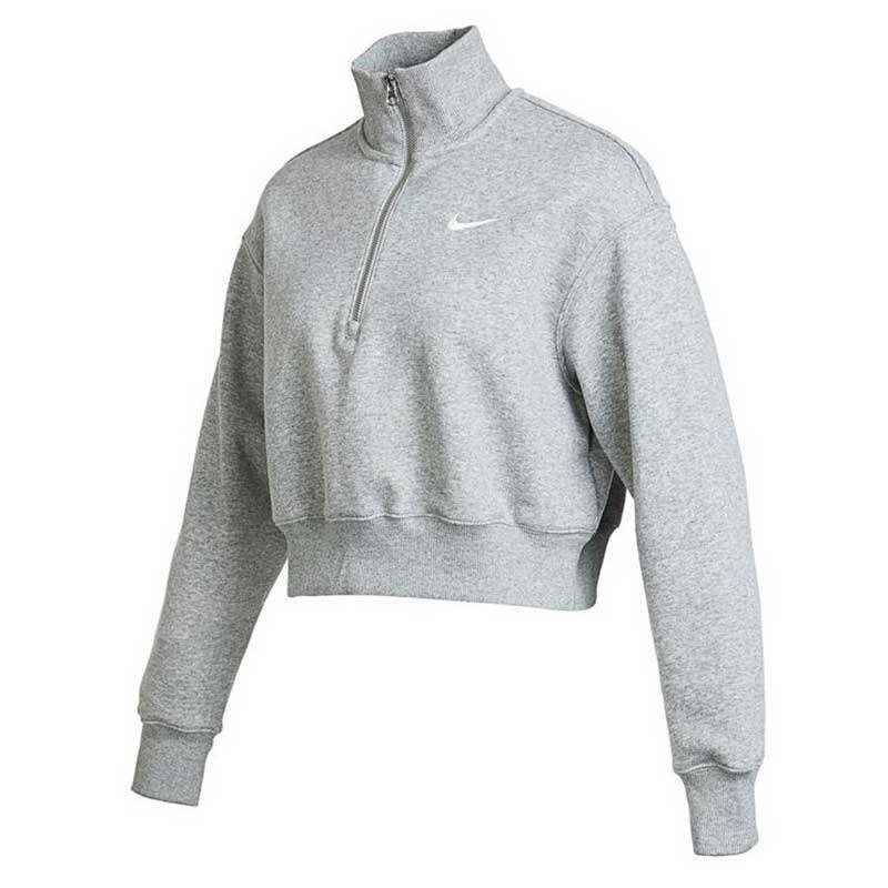 NIKE耐克女子AS W NSW PHNX FLC QZ CR运动针织套头衫DQ5768-063