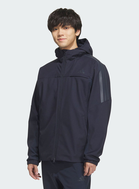 adidas阿迪达斯男子运动训练休闲梭织连帽夹克外套KA1306