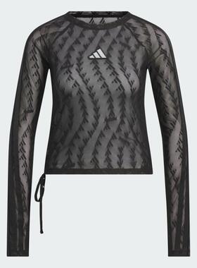 adidas阿迪达斯女子S MESH LS TEE运动休闲长袖T恤KB7607