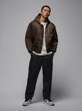 NIKE耐克男子jordan运动休闲连帽棉服外套HV0541-237