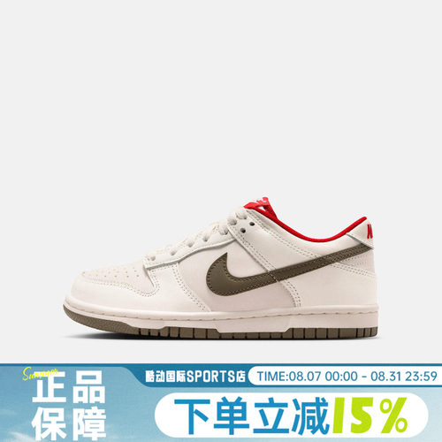 NIKE耐克大童DUNK LOW (GS)经典百搭低帮运动休闲板鞋IQ9793-020