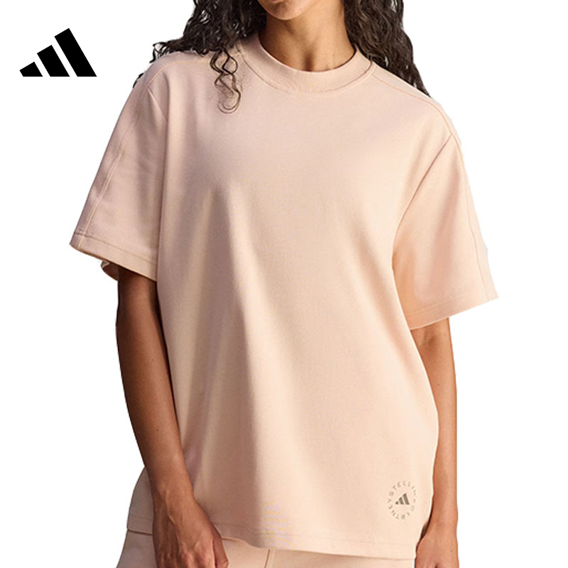 adidas阿迪达斯女子aSMC LOGO TEE运动休闲短袖T恤JW4525