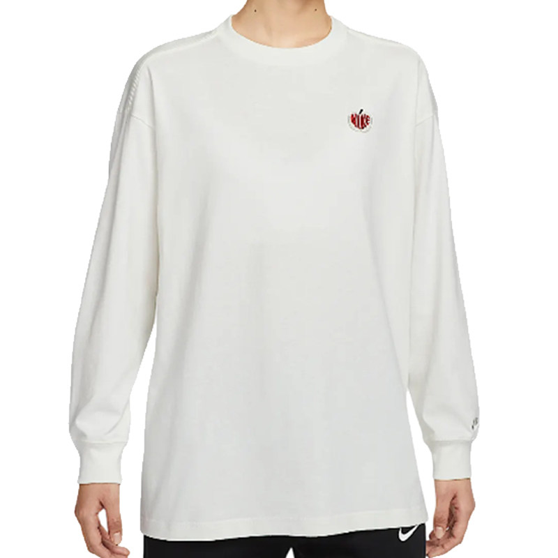 NIKE/耐克女AS W NSW LS TOP OS VDAY针织长袖运动T恤IB1670-133