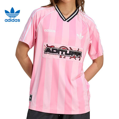 adidas阿迪达斯三叶草女子JERSEY运动休闲短袖T恤KD2272