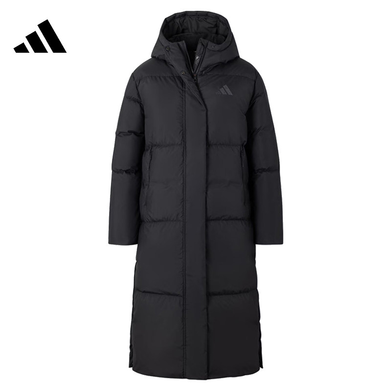 adidas阿迪达斯女子W PUFF L DOWN运动厚羽绒服长JV6197