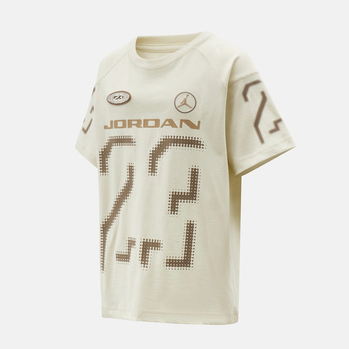 NIKE耐克男大童jordan运动休闲针织圆领短袖T恤JD2612168GS-001