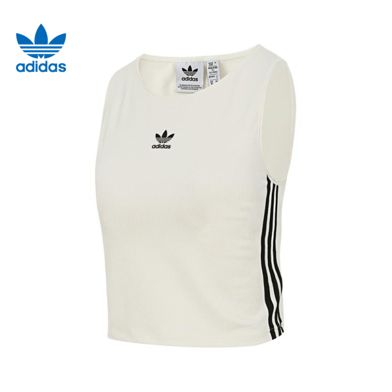 adidas阿迪达斯三叶草女子3S PAD TANK运动休闲无袖T恤KB6418