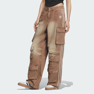 KC5871 CARGO运动休闲长裤 adidas阿迪达斯三叶草女子IH DENIM