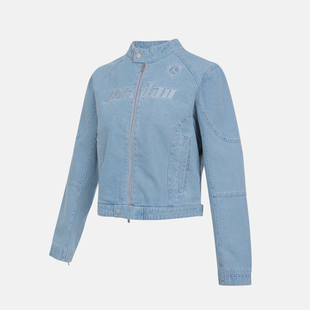 NIKE耐克女子jordan运动休闲立领牛仔夹克外套IM9712-440