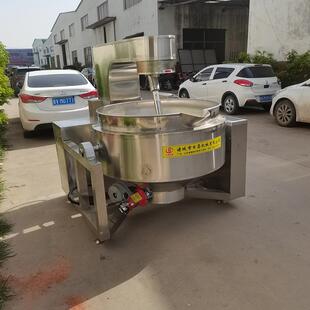 全自动电磁加热行星搅拌炒锅生产厂家自动辣椒油酱料炒锅