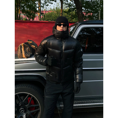 美式三防连帽羽绒服男款冬季加厚