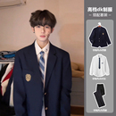 常春藤學院風男裝 西服 制服十八歲成年禮男生衣服jk套裝 日系dk西裝