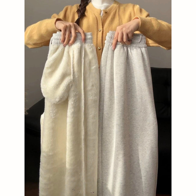 东北零下40度特厚羊羔绒卫裤男