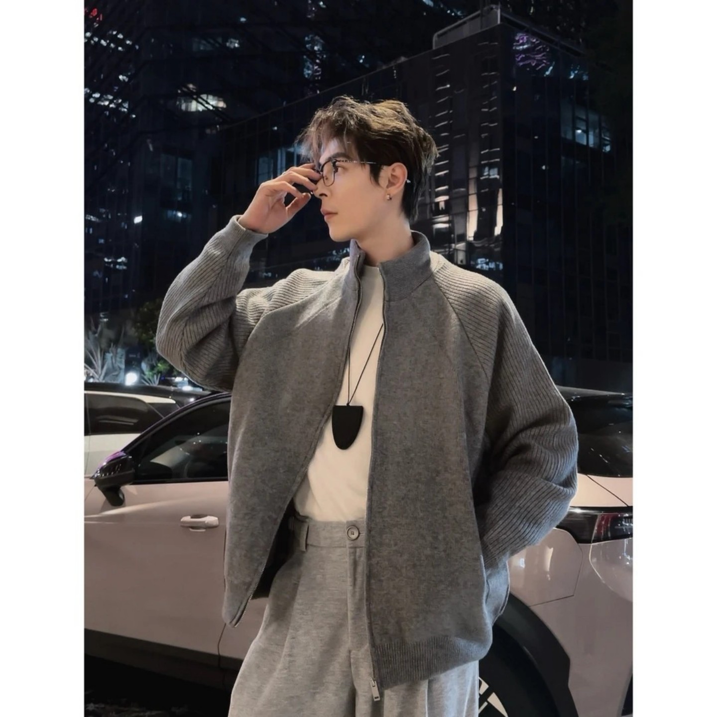 痞帅高级感立领羽绒服男冬季外套