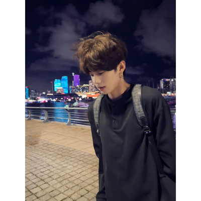 美式轻熟风高级感亨利领长袖T恤