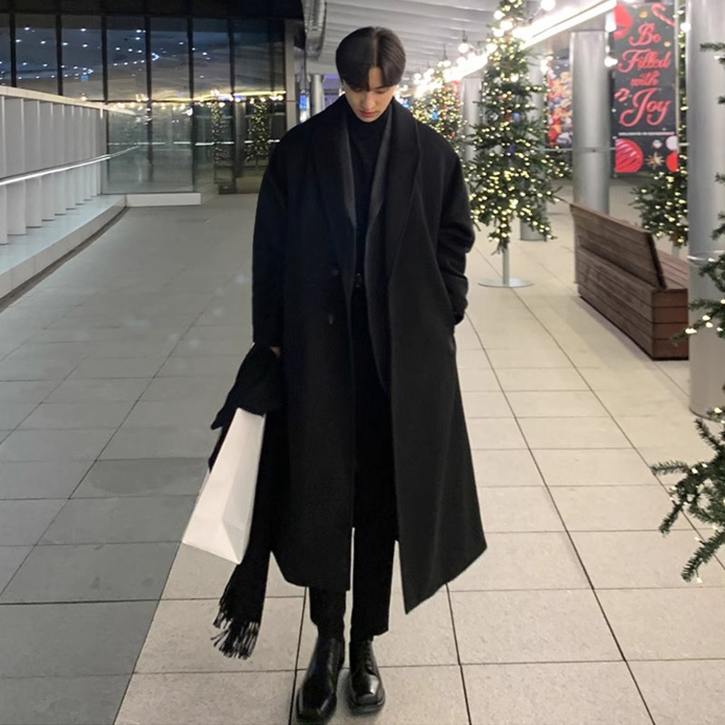 柴斯特菲尔德毛呢大衣男款加厚