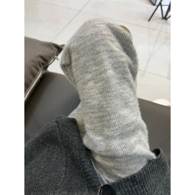 小香风马海毛糯米裤宽松bf慵懒风