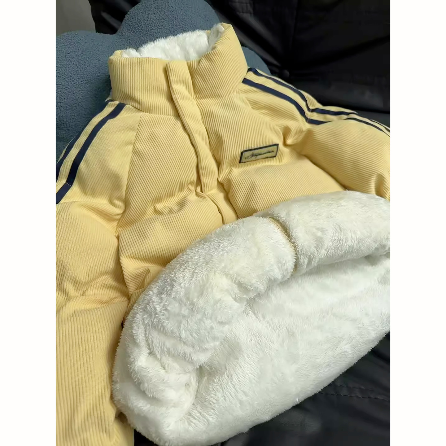 灯芯绒加厚羊羔绒男款外套冬季