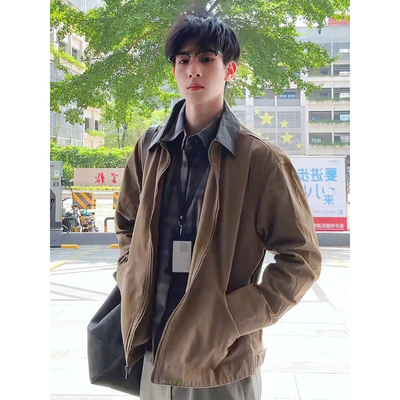 66号公路底特律工装夹克男秋季