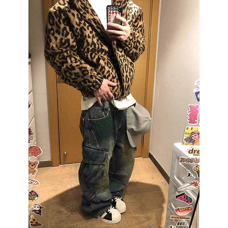 重磅连帽开衫卫潮牌加厚棉服上衣