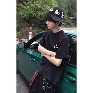 苏哈线黑色冰丝凉感短袖男夏季速干运动衣球服投篮服t恤半袖体恤