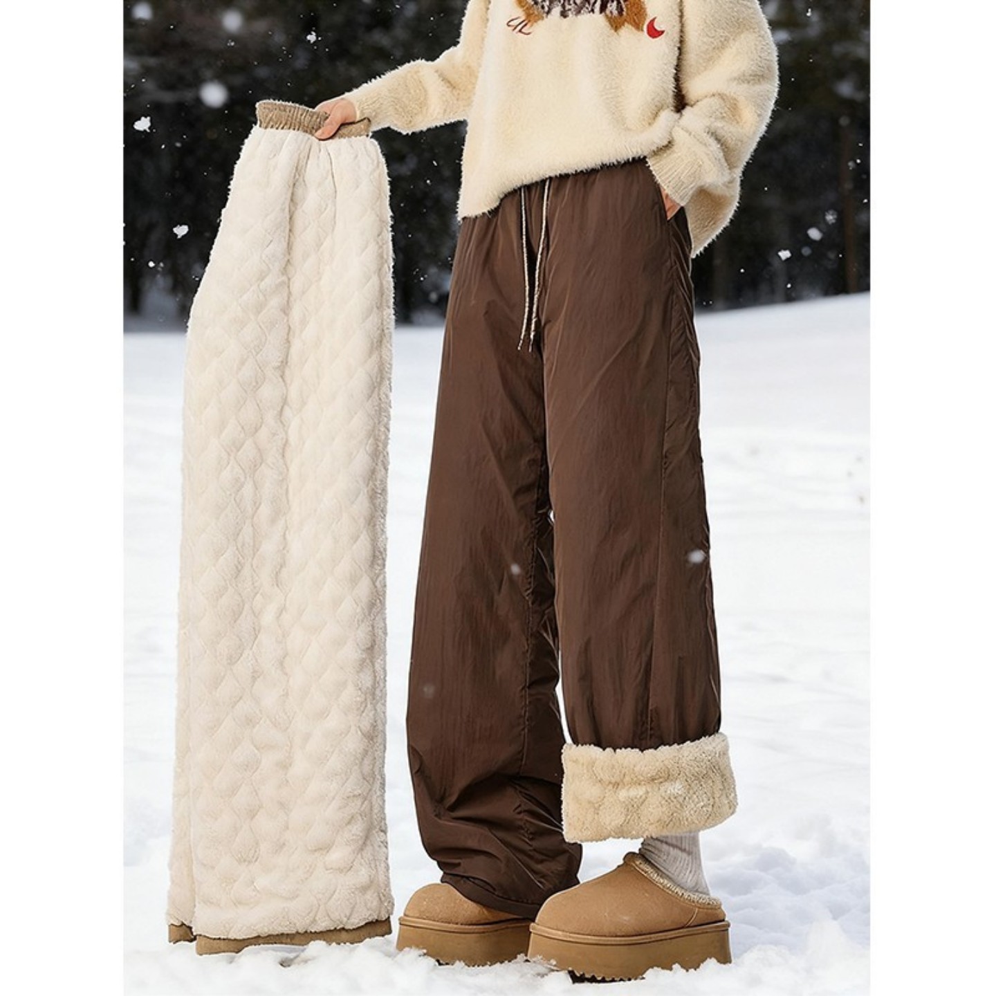 东北零下40度特厚抗寒棉裤男女款