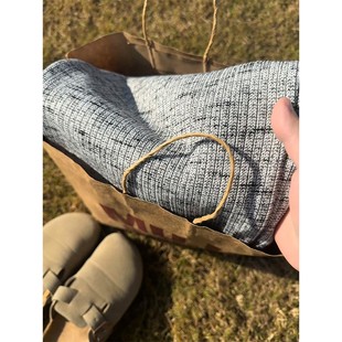 白花灰针织加绒卫裤男秋冬美式加厚宽松阔腿裤cleanfit直筒休闲裤