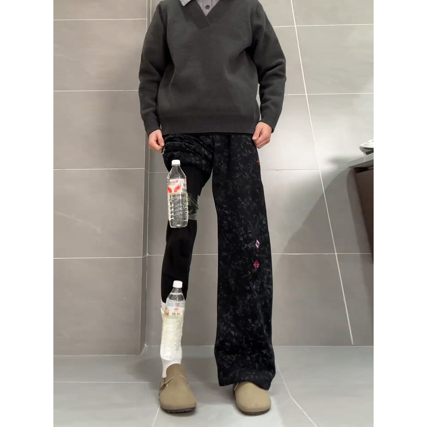 黑色大翻领毛呢大衣男款秋冬韩系高级感痞帅棉服cleanfit加厚外套,男装,卫裤,淘宝优惠券,粉丝福利购,淘宝优惠卷