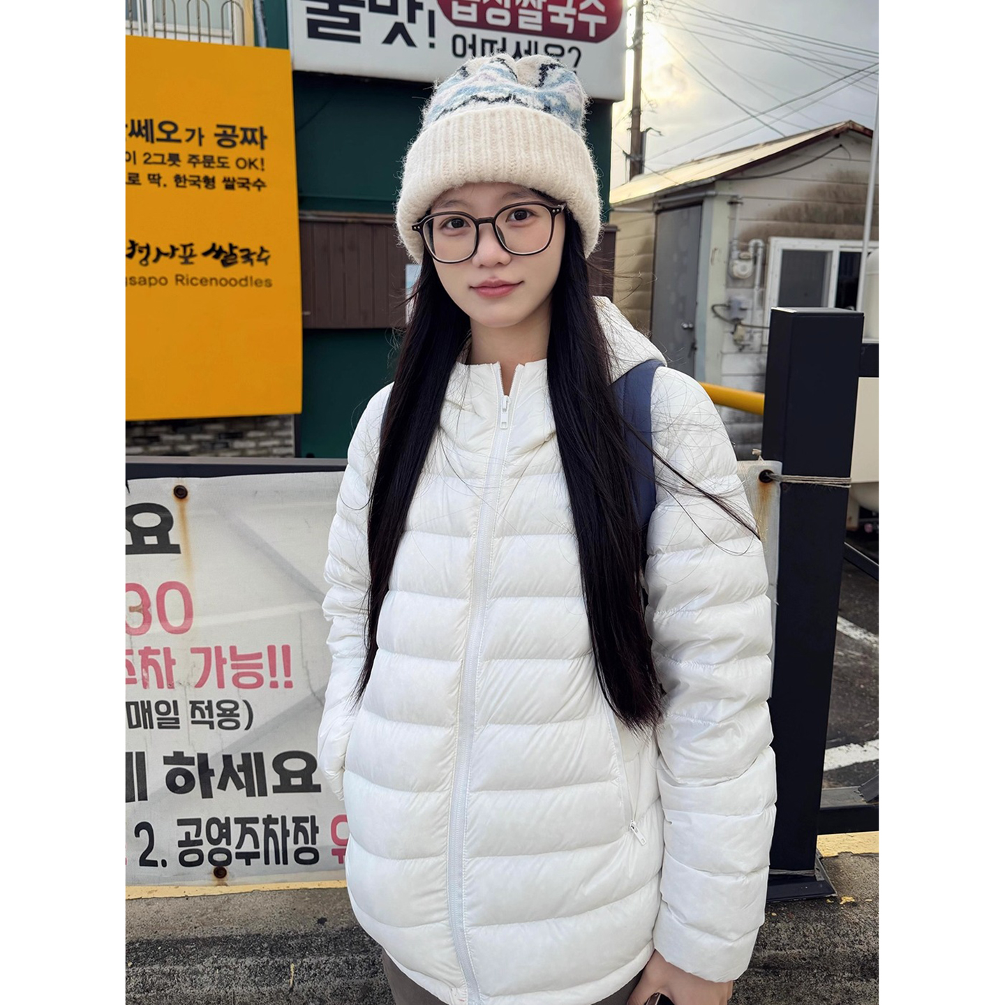 白鸭绒轻薄排骨羽绒服男女冬季