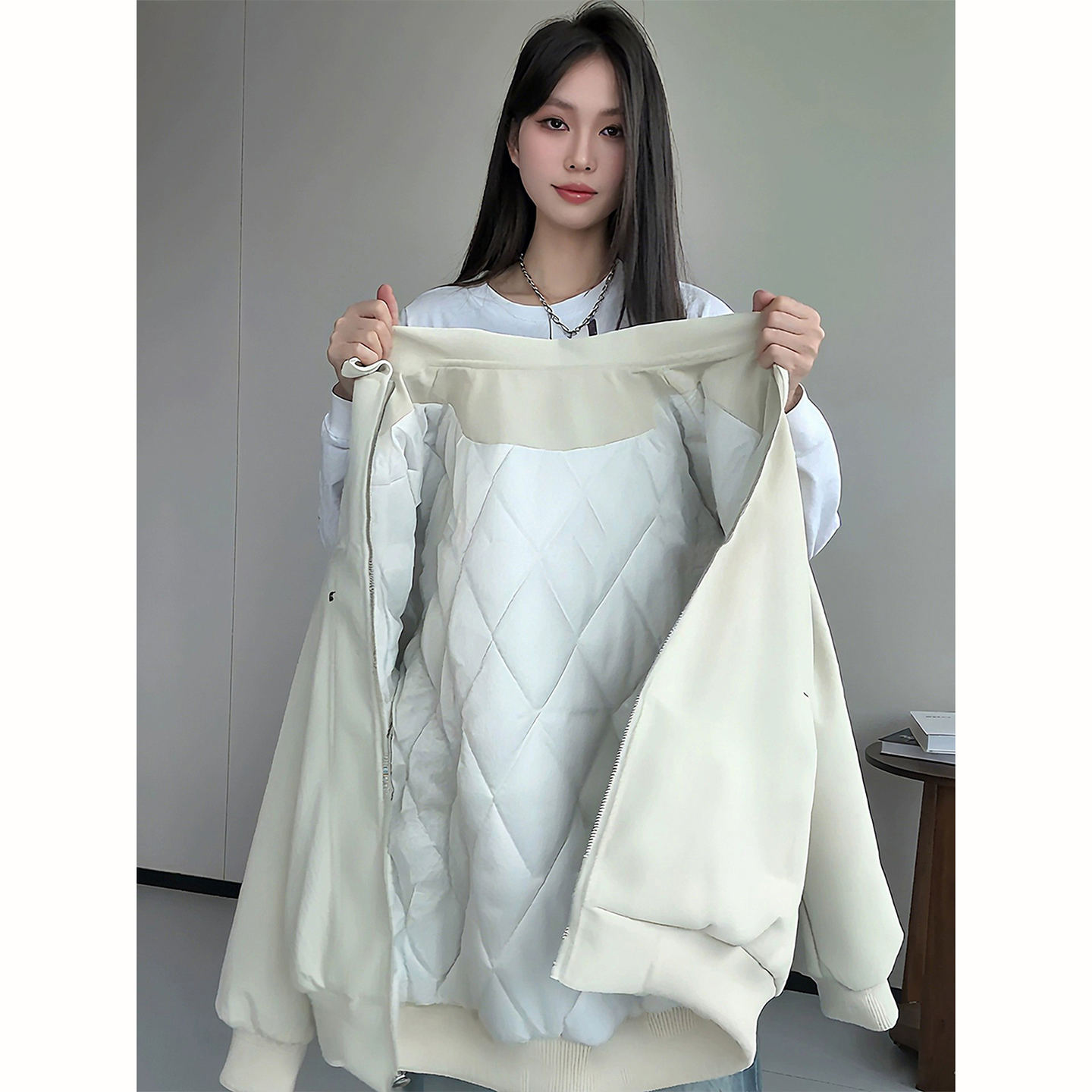 美式复古柳钉pu皮外套男款冬季