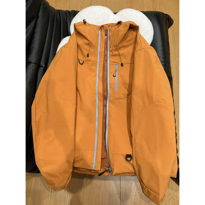 多巴胺金沙橘软壳冲锋衣男款夹克