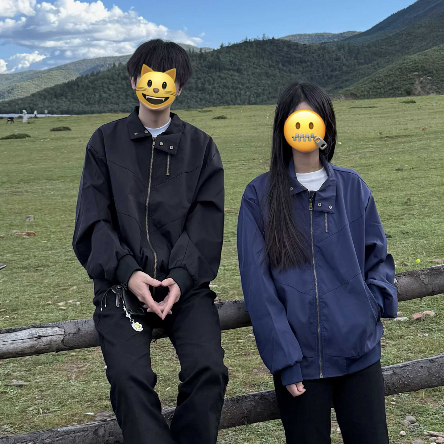 美式飞行夹克男女冬立领工装外套