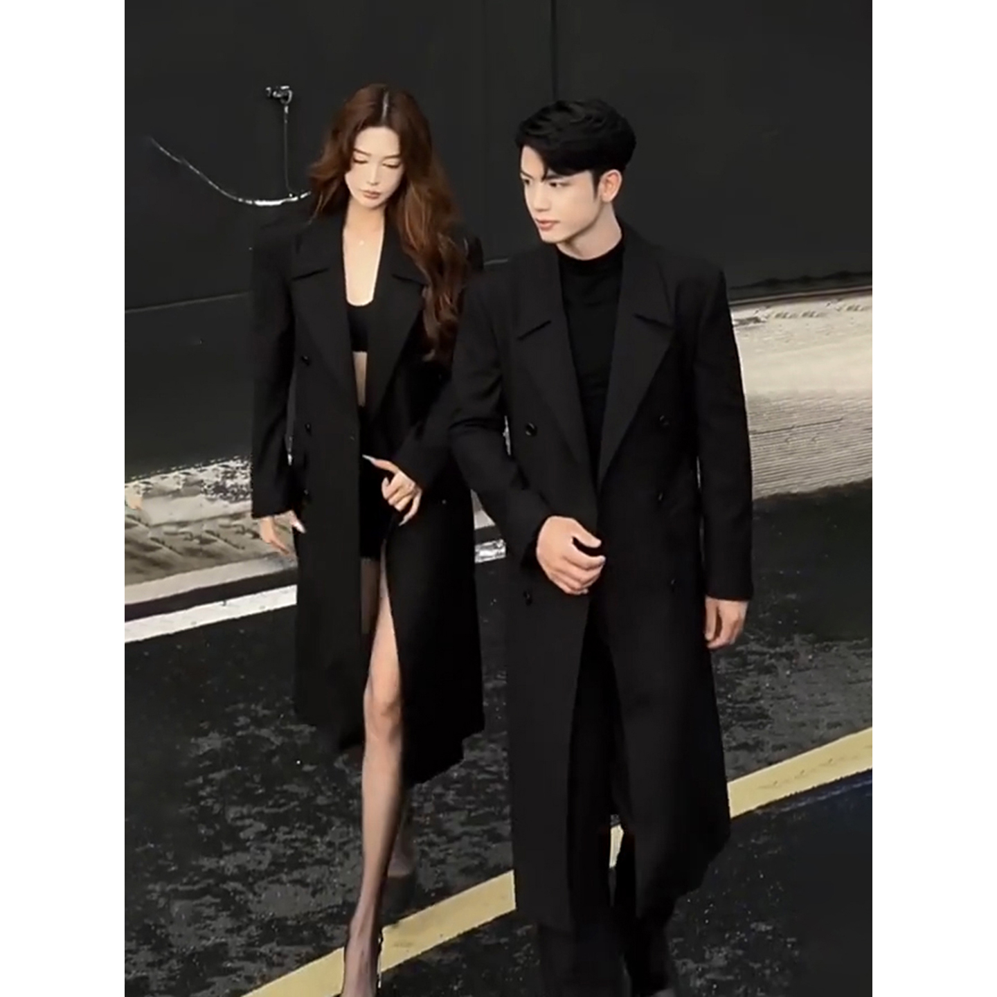 英伦风中长款风衣男秋冬季高级感