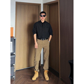 裤 直筒长裤 子男款 复古vibe工装 卡其色搭配马丁靴 窄版 美式 修身