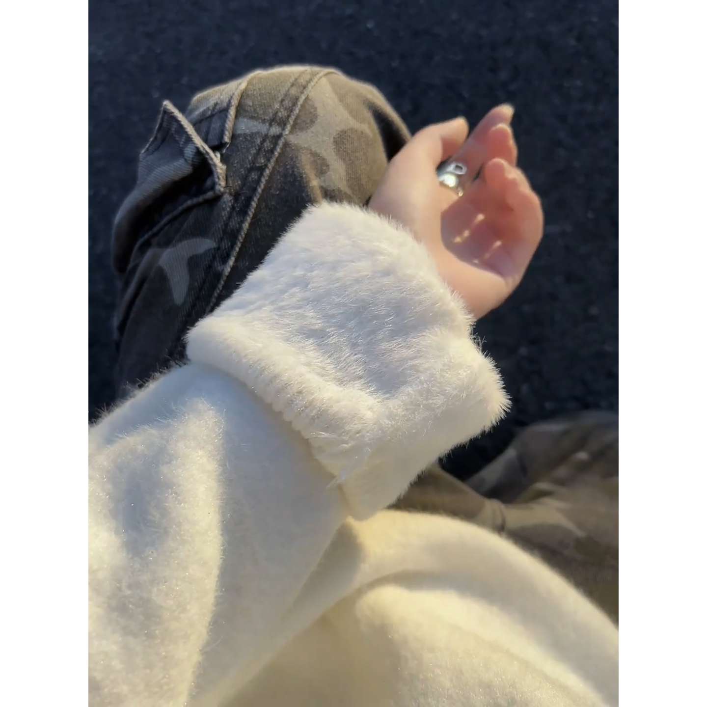 白色软糯慵懒风毛衣男秋冬韩系