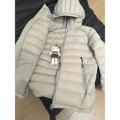 韩系轻薄排骨羽绒棉服男女款冬季