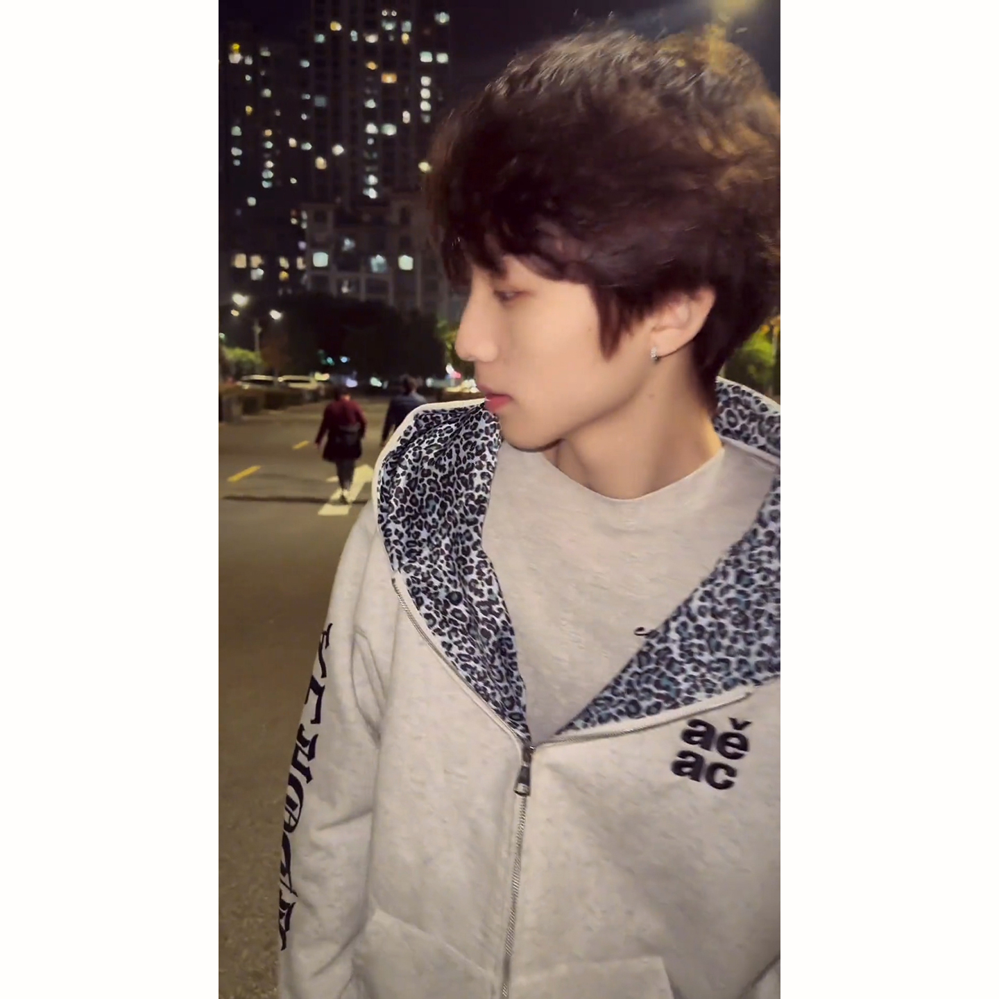 美式字母刺绣连帽卫衣男款秋冬季