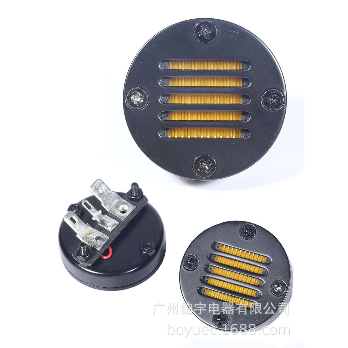 1.5寸圆形带式超高音喇叭单元AMT40黑色发烧HIFI扬声器金属外壳