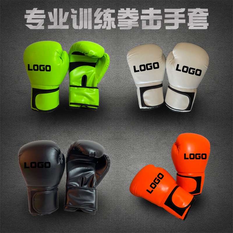 厂家供应 成人散打跆拳道拳击训练格斗手套12 OZ泰拳搏击手套