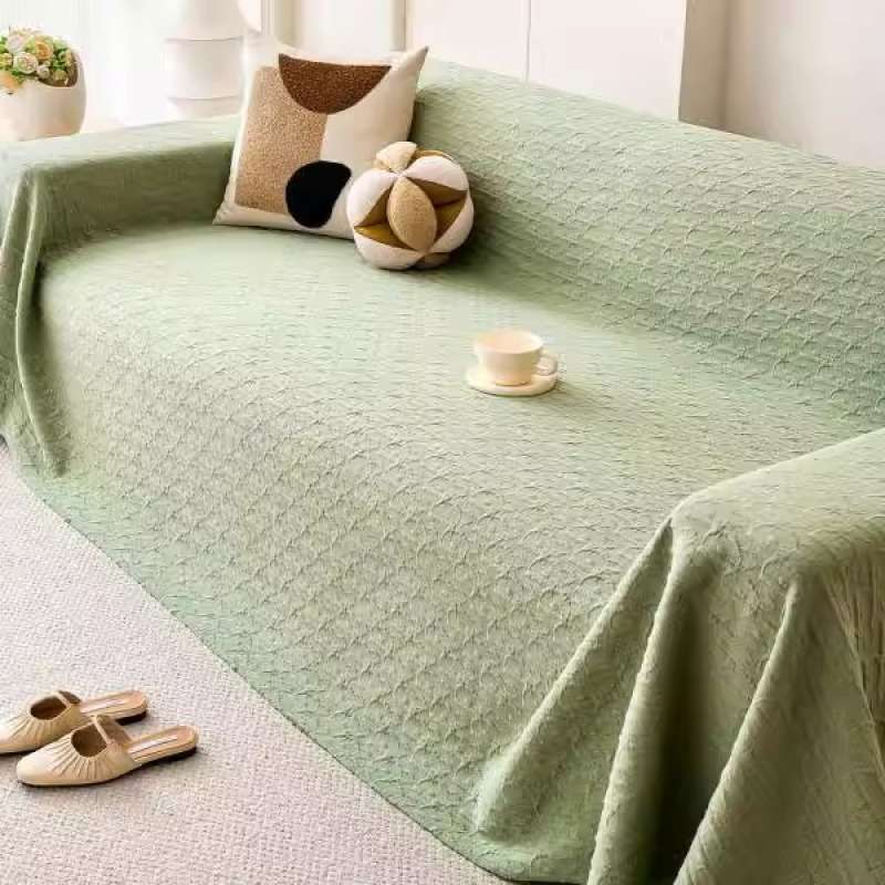 全棉沙发盖布2025新款四季通用防滑沙发布一整张全盖直排沙发套罩