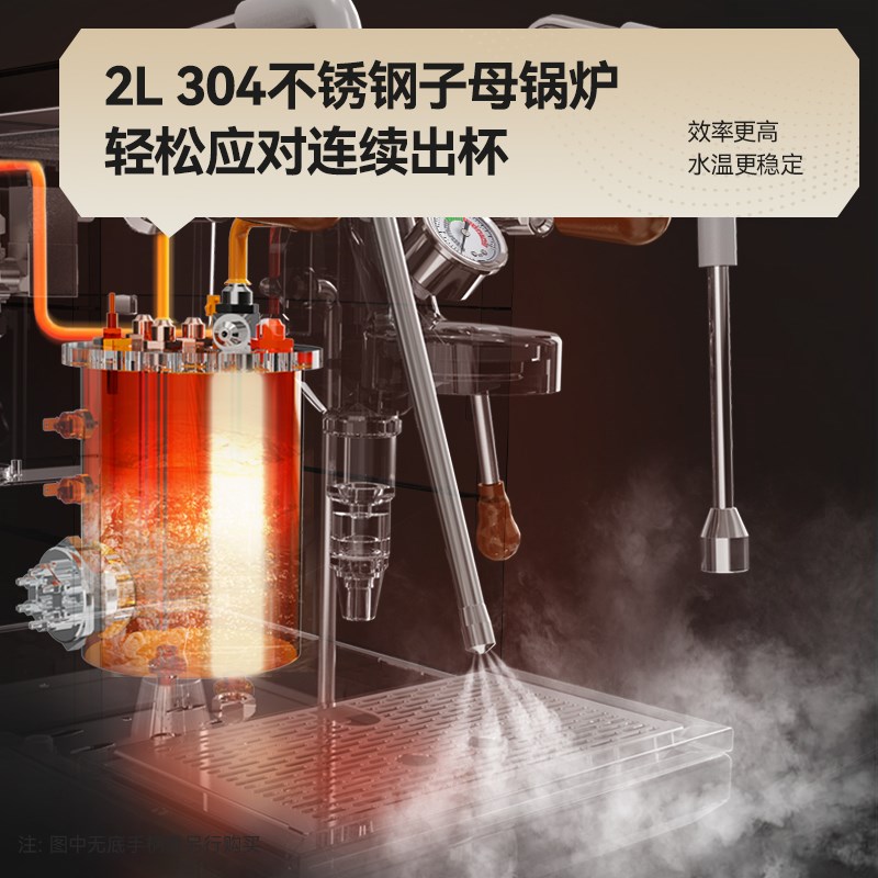 SCHNEIDER施耐德大星云咖啡机意式全G半自动商用双锅炉家用纯铜E6