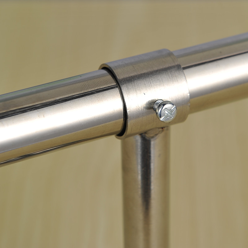 定制加厚固定式阳台晾衣杆25不锈钢管挂衣杆晾衣V架单杆顶装吊座