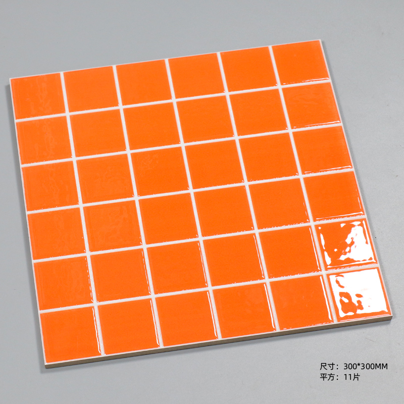 尚梅游泳池马赛克厨房浴室内w墙瓷砖户外阳台陶瓷纯墨绿色餐厅装