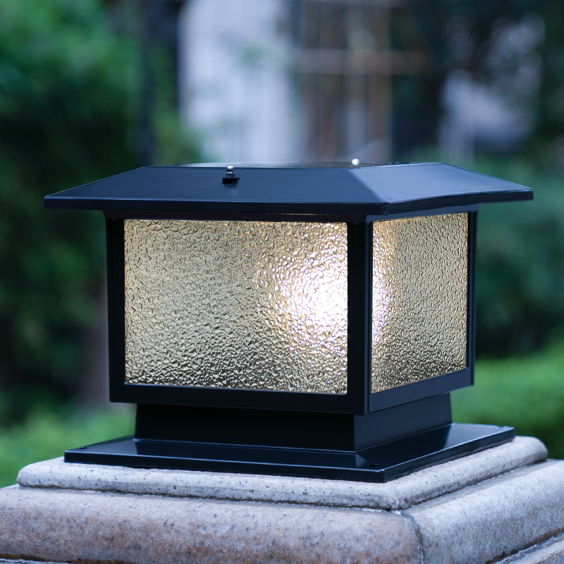 太阳能柱头d灯户外家用室外景观庭院氛围灯别墅花园围墙户外防水