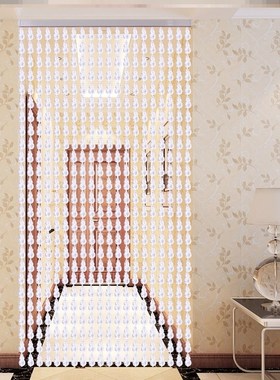 珠链帘子b珍珠隔断帘门帘串珠门对门挂帘珠子家用紫色厕所卧室门