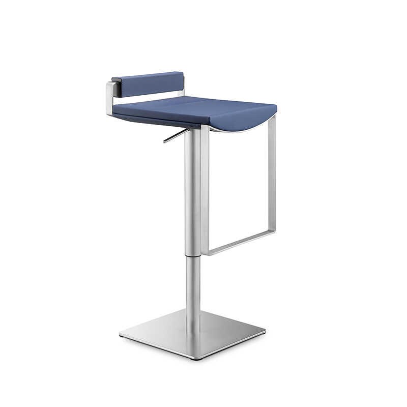 吧台椅现代简约轻奢家用高脚凳前台收银椅子酒吧R不锈钢升降岛台