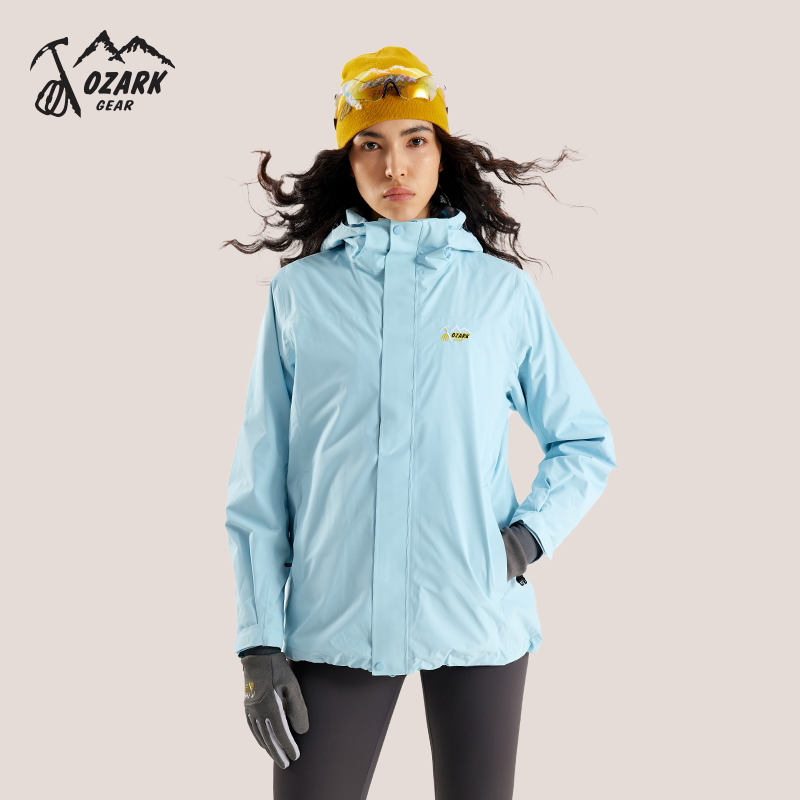 ozark奥索卡冲锋衣24新款高端品牌徒步登山服三合一套抓绒外套女