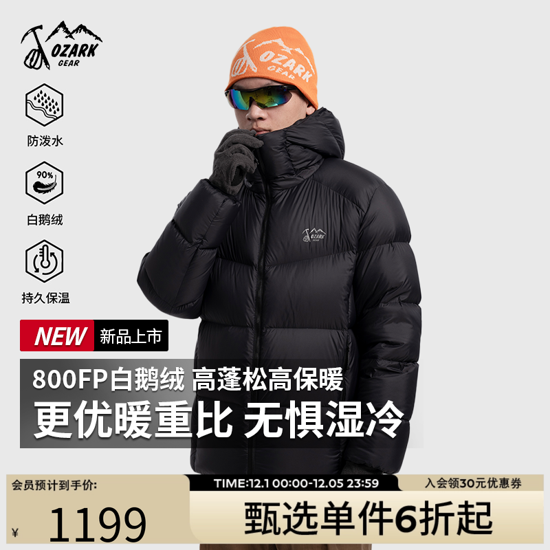 户外防风透气保暖羽绒服