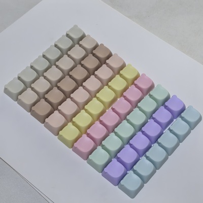 pbt彩色素材1U键帽客制化机械键